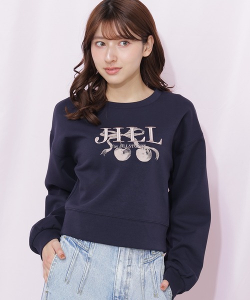 JILL by JILL STUART(ジルバイジルスチュアート)の「チェリーロゴスウェット(スウェット・レディース・ネイビー/グレー/ホワイト・FREE)」の12枚目の写真