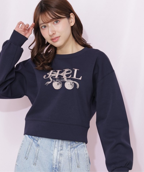 JILL by JILL STUART(ジルバイジルスチュアート)の「チェリーロゴスウェット(スウェット・レディース・ネイビー/グレー/ホワイト・FREE)」の15枚目の写真