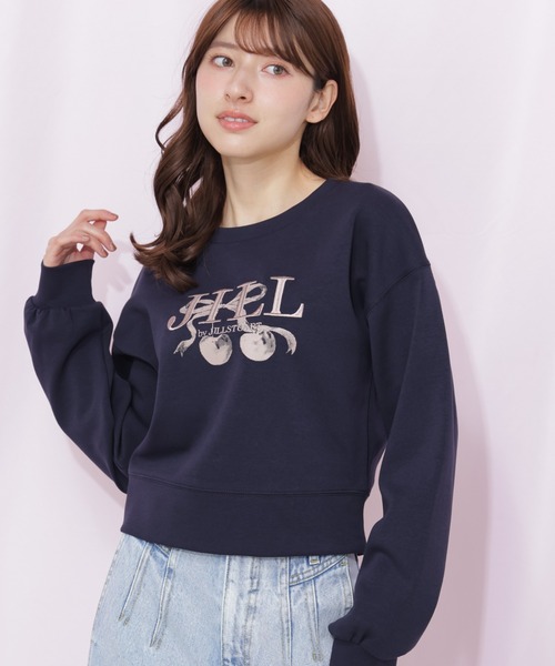 JILL by JILL STUART(ジルバイジルスチュアート)の「チェリーロゴスウェット(スウェット・レディース・ネイビー/グレー/ホワイト・FREE)」の16枚目の写真