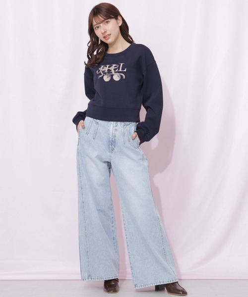 JILL by JILL STUART(ジルバイジルスチュアート)の「チェリーロゴスウェット(スウェット・レディース・ネイビー/グレー/ホワイト・FREE)」の18枚目の写真