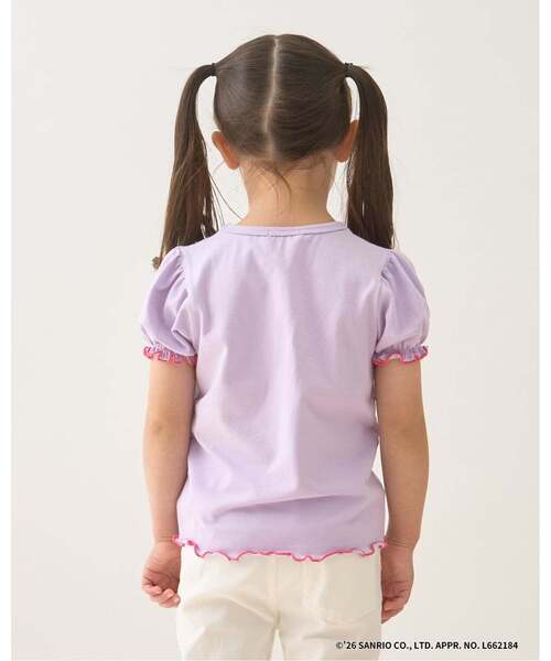 Lycee mine（リセマイン）の「【サンリオキャラクターズ】【速乾・UV・型崩れしない】いちごのおうちプリントTシャツ（Tシャツ/カットソー・キッズ・レッド/オフホワイト/ブラック/ライトピンク/ラベンダー・100cm/110cm/130cm/120cm/140cm）」の18枚目の写真