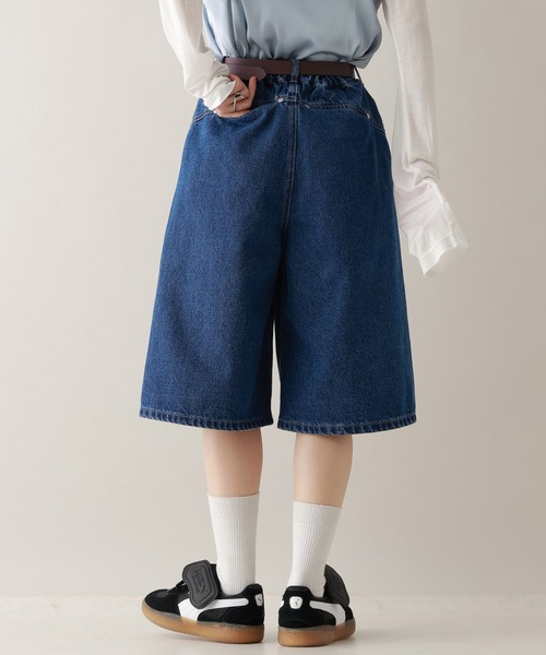 RAGEBLUE(レイジブルー)の「ステッチデザイン/デニムショートパンツ/セットアップ対応(デニムパンツ・レディース・ブルー/ブラック・FREE)」の16枚目の写真