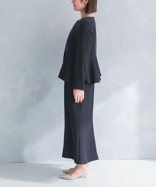 URBAN RESEARCH ROSSO WOMEN(アーバンリサーチ ロッソ)の「kaene フレアジャケットセットワンピース(ワンピース・レディース・ベージュ/ネイビー・MEDIUM)」の17枚目の写真