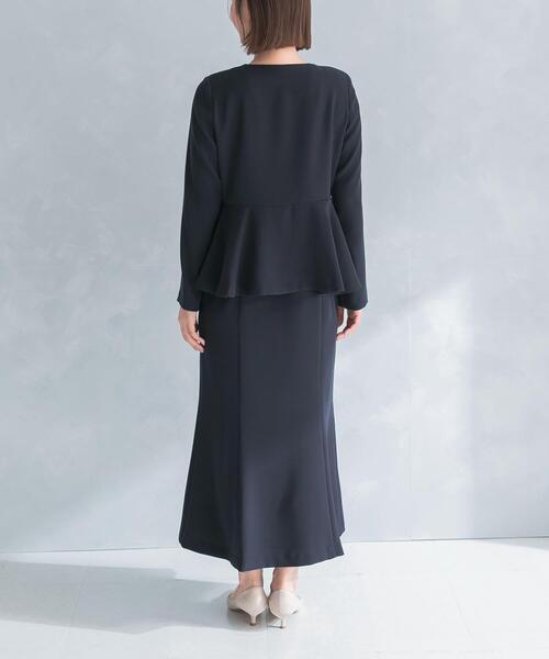 URBAN RESEARCH ROSSO WOMEN(アーバンリサーチ ロッソ)の「kaene フレアジャケットセットワンピース(ワンピース・レディース・ベージュ/ネイビー・MEDIUM)」の18枚目の写真