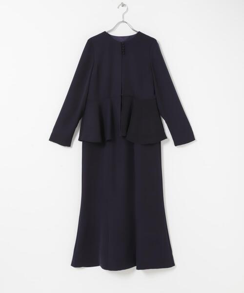 URBAN RESEARCH ROSSO WOMEN(アーバンリサーチ ロッソ)の「kaene フレアジャケットセットワンピース(ワンピース・レディース・ベージュ/ネイビー・MEDIUM)」の19枚目の写真