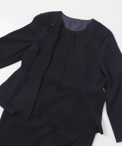 URBAN RESEARCH ROSSO WOMEN(アーバンリサーチ ロッソ)の「kaene フレアジャケットセットワンピース(ワンピース・レディース・ベージュ/ネイビー・MEDIUM)」の20枚目の写真