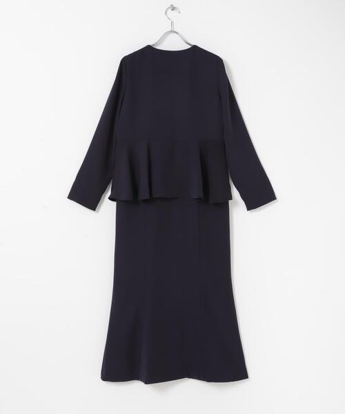URBAN RESEARCH ROSSO WOMEN(アーバンリサーチ ロッソ)の「kaene フレアジャケットセットワンピース(ワンピース・レディース・ベージュ/ネイビー・MEDIUM)」の22枚目の写真