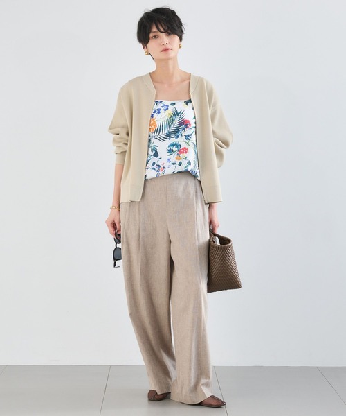 BARNYARDSTORM(バンヤードストーム)の「BARNYARDSTORM / 畦編みZIPカーディガン(カーディガン/ボレロ・レディース・ライトベージュ/ホワイト/チャコールグレー・FREE)」の11枚目の写真