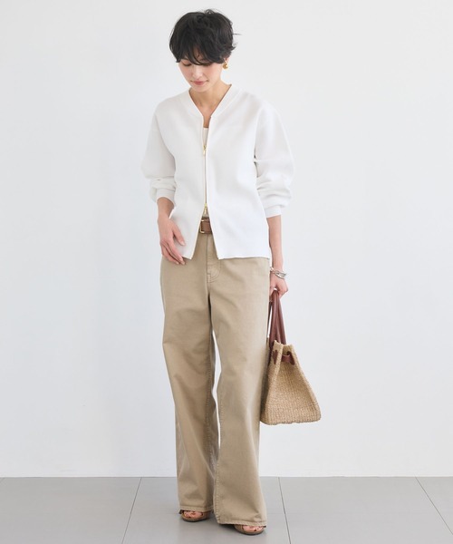 BARNYARDSTORM(バンヤードストーム)の「BARNYARDSTORM / 畦編みZIPカーディガン(カーディガン/ボレロ・レディース・ライトベージュ/ホワイト/チャコールグレー・FREE)」の22枚目の写真