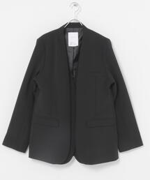 ELENDEEK LAYERED COLLARLESS JACKET