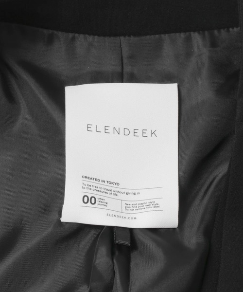 URBAN RESEARCH ROSSO WOMEN(アーバンリサーチ ロッソ)の「ELENDEEK LAYERED COLLARLESS JACKET(ノーカラージャケット・レディース・ブラック・FREE)」の8枚目の写真