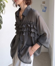セール】【再入荷・新色追加・サステナブル】ペプラムジップブラウス