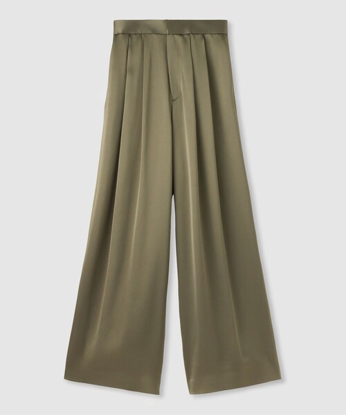 LOULOU WILLOUGHBY（ルルウィルビー）の「【LOULOU WILLOUGHBY】サテンタックパンツ（その他パンツ・レディース・カーキ/ブラック/ブルー・2/1）」の3枚目の写真