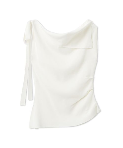 FRAY I.D（フレイアイディー）の「アシメネックドレープニット／ウォッシャブル（ニット/セーター・レディース・ホワイト/ブラック/ブルー・F）」の17枚目の写真