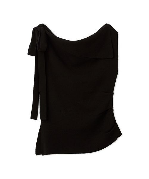 FRAY I.D（フレイアイディー）の「アシメネックドレープニット／ウォッシャブル（ニット/セーター・レディース・ホワイト/ブラック/ブルー・F）」の18枚目の写真