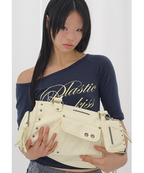 FANCY CLUB（ファンシークラブ）の「A'GEM/9 × .kom 『FANCY CLUB/ファンシークラブ』 [SET] VEIL STUD BAG & WALLET /ベールスタッドバッグ＆ウォレット（ショルダーバッグ・レディース・イエロー/ブラック/ピンク・FREE）」の15枚目の写真