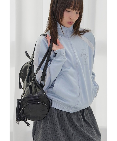 FANCY CLUB（ファンシークラブ）の「A'GEM/9 × .kom 『FANCY CLUB/ファンシークラブ』 [SET] VEIL STUD BAG & WALLET /ベールスタッドバッグ＆ウォレット（ショルダーバッグ・レディース・イエロー/ブラック/ピンク・FREE）」の6枚目の写真