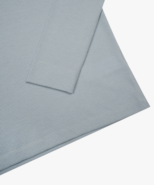 38COMEONCOMMON(38カモンコモン)の「Waffle Regular Long Sleeve (Sky Blue)(Tシャツ/カットソー・レディース・その他・FREE)」の4枚目の写真