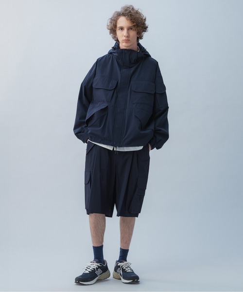+phenix（プラスフェニックス）の「+phenix(プラスフェニックス) TECH WIDE CARGO SHORTS / テック ワイド カーゴショーツ（カーゴパンツ・メンズ・ブラック/ネイビー・XL/L/M）」の15枚目の写真