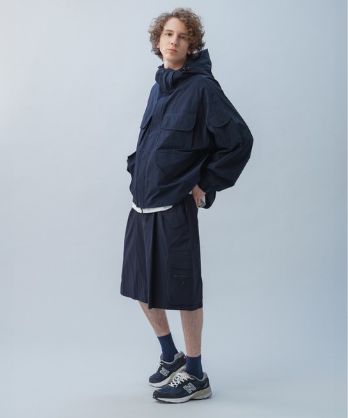 +phenix（プラスフェニックス）の「+phenix(プラスフェニックス) TECH WIDE CARGO SHORTS / テック ワイド カーゴショーツ（カーゴパンツ・メンズ・ブラック/ネイビー・XL/L/M）」の16枚目の写真