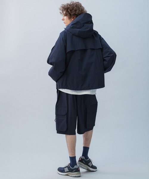 +phenix（プラスフェニックス）の「+phenix(プラスフェニックス) TECH WIDE CARGO SHORTS / テック ワイド カーゴショーツ（カーゴパンツ・メンズ・ブラック/ネイビー・XL/L/M）」の18枚目の写真