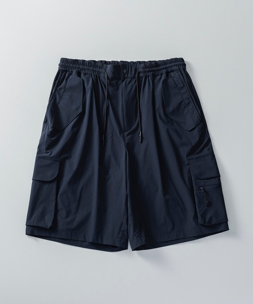 +phenix（プラスフェニックス）の「+phenix(プラスフェニックス) TECH WIDE CARGO SHORTS / テック ワイド カーゴショーツ（カーゴパンツ・メンズ・ブラック/ネイビー・XL/L/M）」の22枚目の写真