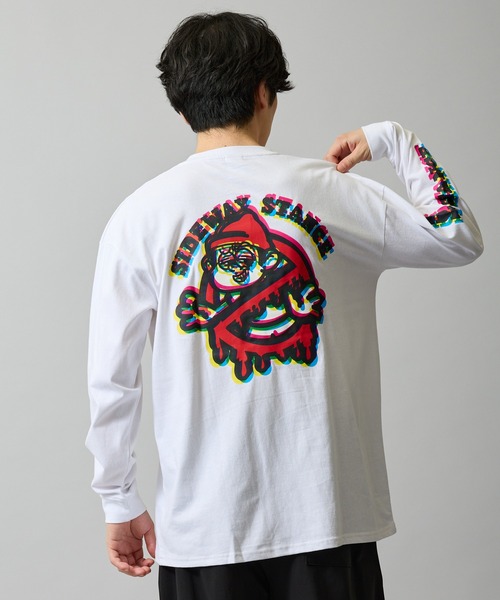 SIDEWAY STANCE(サイドウェイスタンス)の「【SIDEWAY STANCE】グラフィック プリント ロンT(Tシャツ/カットソー・メンズ・ブラック系/ブラック/ブラック系4/ホワイト系5/ホワイト系3/ホワイト系1/ホワイト系/ホワイト系7/ブラック系7/ブラック系6/ブラック系5/ホワイト系2/ホワイト/ブラック系3/ブラック系1/ホワイト系6/ホワイト系4/ブラック系2・X-LARGE/MEDIUM/SMALL/LARGE)」の6枚目の写真