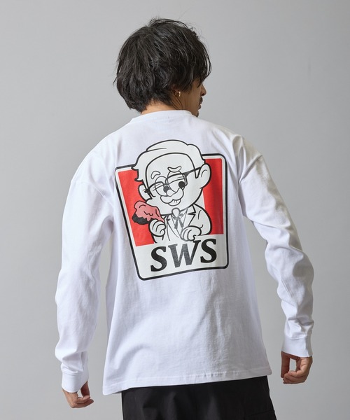 SIDEWAY STANCE(サイドウェイスタンス)の「【SIDEWAY STANCE】グラフィック プリント ロンT(Tシャツ/カットソー・メンズ・ブラック系/ブラック/ブラック系4/ホワイト系5/ホワイト系3/ホワイト系1/ホワイト系/ホワイト系7/ブラック系7/ブラック系6/ブラック系5/ホワイト系2/ホワイト/ブラック系3/ブラック系1/ホワイト系6/ホワイト系4/ブラック系2・X-LARGE/MEDIUM/SMALL/LARGE)」の7枚目の写真