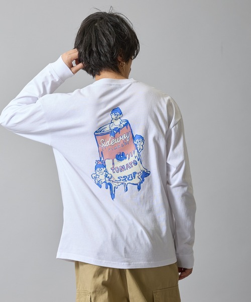SIDEWAY STANCE(サイドウェイスタンス)の「【SIDEWAY STANCE】グラフィック プリント ロンT(Tシャツ/カットソー・メンズ・ブラック系/ブラック/ブラック系4/ホワイト系5/ホワイト系3/ホワイト系1/ホワイト系/ホワイト系7/ブラック系7/ブラック系6/ブラック系5/ホワイト系2/ホワイト/ブラック系3/ブラック系1/ホワイト系6/ホワイト系4/ブラック系2・X-LARGE/MEDIUM/SMALL/LARGE)」の8枚目の写真