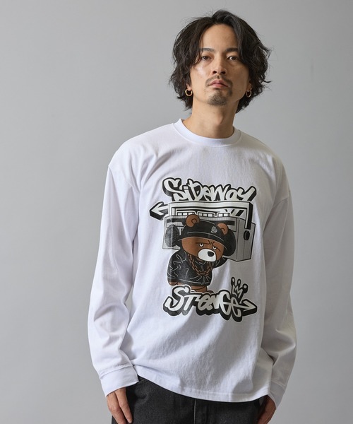 SIDEWAY STANCE(サイドウェイスタンス)の「【SIDEWAY STANCE】グラフィック プリント ロンT(Tシャツ/カットソー・メンズ・ブラック系/ブラック/ブラック系4/ホワイト系5/ホワイト系3/ホワイト系1/ホワイト系/ホワイト系7/ブラック系7/ブラック系6/ブラック系5/ホワイト系2/ホワイト/ブラック系3/ブラック系1/ホワイト系6/ホワイト系4/ブラック系2・X-LARGE/MEDIUM/SMALL/LARGE)」の9枚目の写真