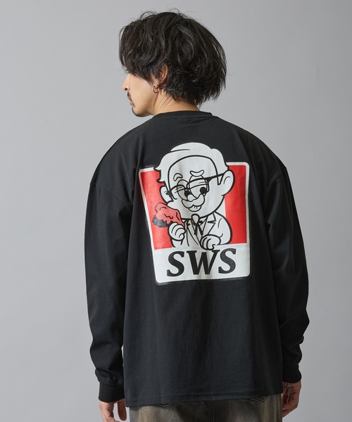SIDEWAY STANCE(サイドウェイスタンス)の「【SIDEWAY STANCE】グラフィック プリント ロンT(Tシャツ/カットソー・メンズ・ブラック系/ブラック/ブラック系4/ホワイト系5/ホワイト系3/ホワイト系1/ホワイト系/ホワイト系7/ブラック系7/ブラック系6/ブラック系5/ホワイト系2/ホワイト/ブラック系3/ブラック系1/ホワイト系6/ホワイト系4/ブラック系2・X-LARGE/MEDIUM/SMALL/LARGE)」の16枚目の写真