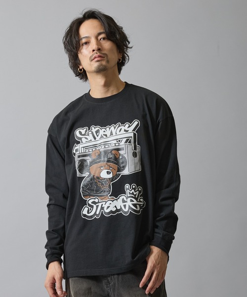SIDEWAY STANCE(サイドウェイスタンス)の「【SIDEWAY STANCE】グラフィック プリント ロンT(Tシャツ/カットソー・メンズ・ブラック系/ブラック/ブラック系4/ホワイト系5/ホワイト系3/ホワイト系1/ホワイト系/ホワイト系7/ブラック系7/ブラック系6/ブラック系5/ホワイト系2/ホワイト/ブラック系3/ブラック系1/ホワイト系6/ホワイト系4/ブラック系2・X-LARGE/MEDIUM/SMALL/LARGE)」の18枚目の写真