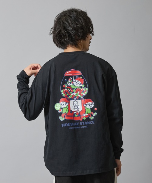 SIDEWAY STANCE(サイドウェイスタンス)の「【SIDEWAY STANCE】グラフィック プリント ロンT(Tシャツ/カットソー・メンズ・ブラック系/ブラック/ブラック系4/ホワイト系5/ホワイト系3/ホワイト系1/ホワイト系/ホワイト系7/ブラック系7/ブラック系6/ブラック系5/ホワイト系2/ホワイト/ブラック系3/ブラック系1/ホワイト系6/ホワイト系4/ブラック系2・X-LARGE/MEDIUM/SMALL/LARGE)」の10枚目の写真