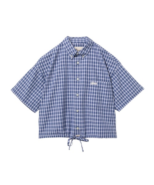 A BATHING APE(アベイシングエイプ)の「CHECK SHIRT(シャツ/ブラウス・レディース・ネイビー/ベージュ・FREE)」の2枚目の写真
