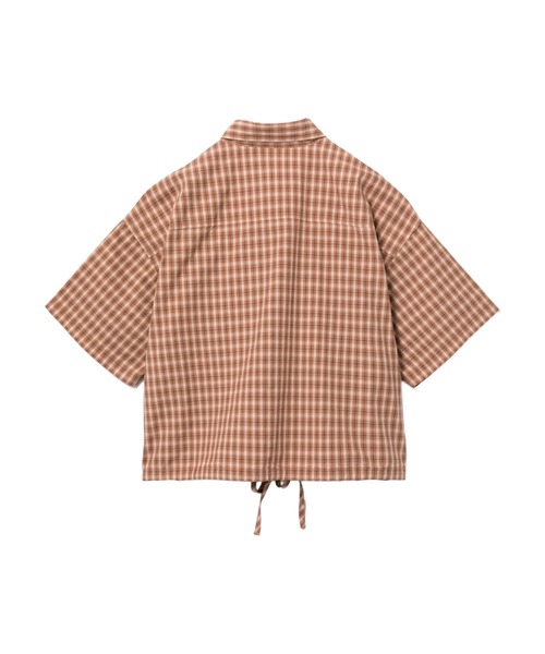 A BATHING APE(アベイシングエイプ)の「CHECK SHIRT(シャツ/ブラウス・レディース・ネイビー/ベージュ・FREE)」の3枚目の写真