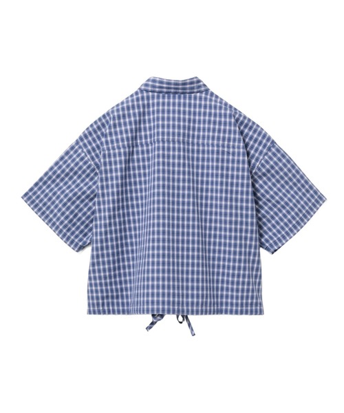 A BATHING APE(アベイシングエイプ)の「CHECK SHIRT(シャツ/ブラウス・レディース・ネイビー/ベージュ・FREE)」の4枚目の写真