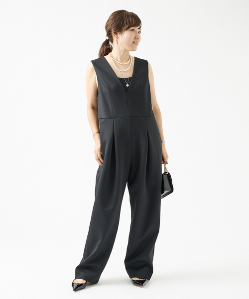 DESIGNWORKS(デザインワークス)の「ポリエステルストレッチダンボールオールインワン(その他パンツ・レディース・ブラック・38)」の16枚目の写真