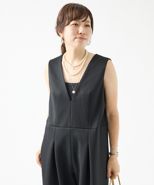 DESIGNWORKS(デザインワークス)の「ポリエステルストレッチダンボールオールインワン(その他パンツ・レディース・ブラック・38)」の17枚目の写真
