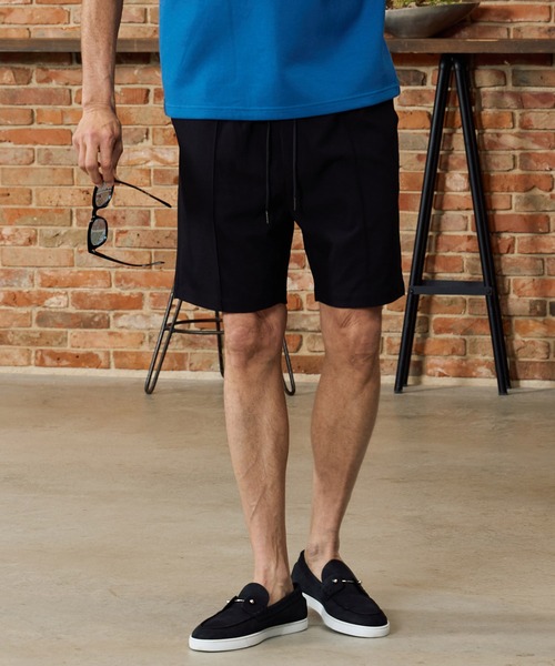 Maison code 13（メゾンコードサーティーン）の「mp14764-stretch oxford slacks shorts ショートパンツ(M26S-04)（その他パンツ・メンズ・チャコール/ブラック・S/M/L）」の3枚目の写真