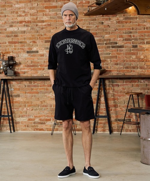 Maison code 13（メゾンコードサーティーン）の「mp14764-stretch oxford slacks shorts ショートパンツ(M26S-04)（その他パンツ・メンズ・チャコール/ブラック・S/M/L）」の7枚目の写真