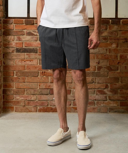 Maison code 13（メゾンコードサーティーン）の「mp14764-stretch oxford slacks shorts ショートパンツ(M26S-04)（その他パンツ・メンズ・チャコール/ブラック・S/M/L）」の11枚目の写真