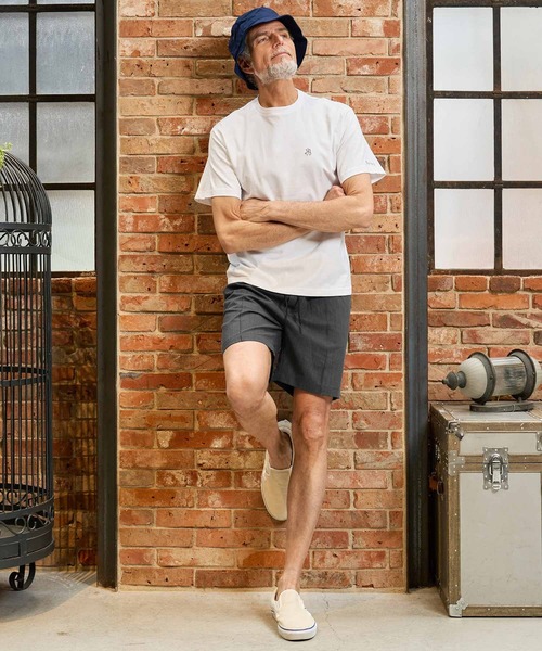 Maison code 13（メゾンコードサーティーン）の「mp14764-stretch oxford slacks shorts ショートパンツ(M26S-04)（その他パンツ・メンズ・チャコール/ブラック・S/M/L）」の12枚目の写真