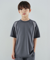 [シティレジャー] ストラクチャードブロックTシャツ [ブルーグレー]
