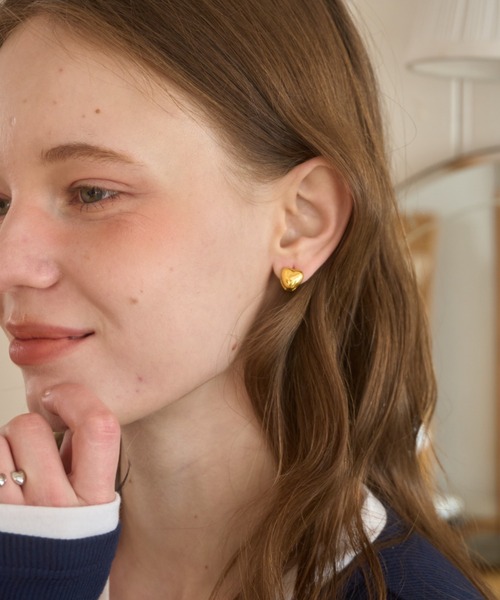 ハートモチーフピアス/Heart motif earrings（ピアス（両耳用