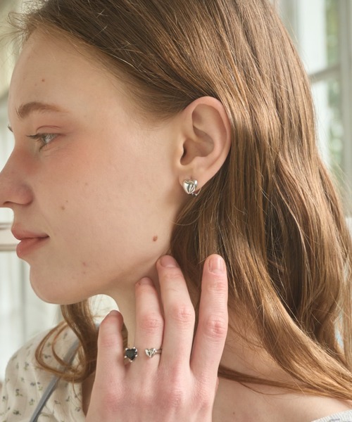 Birthday room(バースデイルーム)の「ハートモチーフピアス/Heart motif earrings(ピアス(両耳用)・レディース・ゴールド/シルバー・FREE)」の6枚目の写真