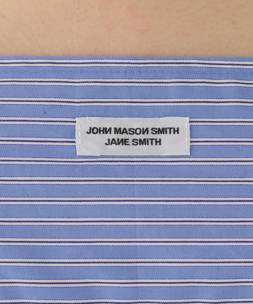 journal standard L'essage（ジャーナルスタンダードレサージュ）の「【JANE SMITH/ジェーンスミス】STRIPE WASHED COTTON BROAD：ブラウス（シャツ/ブラウス・レディース・ブルー・38）」の2枚目の写真