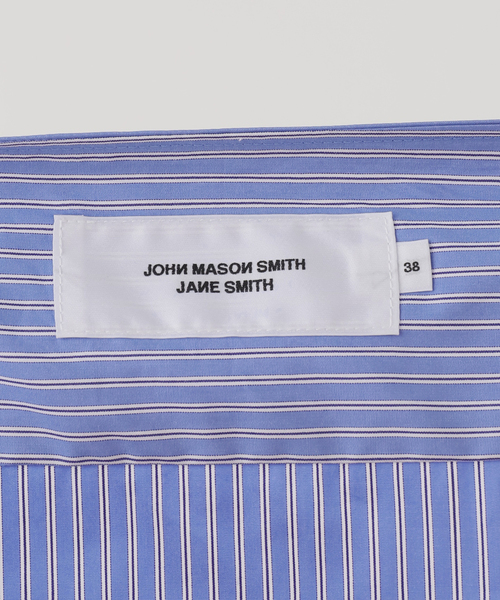 journal standard L'essage（ジャーナルスタンダードレサージュ）の「【JANE SMITH/ジェーンスミス】STRIPE WASHED COTTON BROAD：ブラウス（シャツ/ブラウス・レディース・ブルー・38）」の3枚目の写真