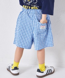 その他パンツ（ブルー・ネイビー/青色系・チェック柄）ファッション