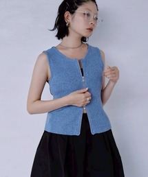 HCAE ジップフロントニットベスト