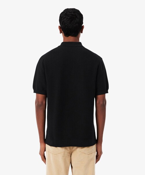 LACOSTE（ラコステ）の「ハイゲージニットクラシックポロシャツ（ポロシャツ・メンズ・オフホワイト/グリーン/ネイビー/ベージュ/ライトブラウン/ブラック・2/3/4/5）」の8枚目の写真